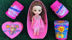 Розовые Mentos & Щенячий Патруль | Alisa Candy & Сладости | АСМР Видео