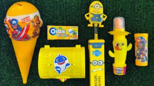 💛 Жёлтый Toybox Сюрприз | Minion Candy & Жвачки Щенячий Патруль | АСМР Видео