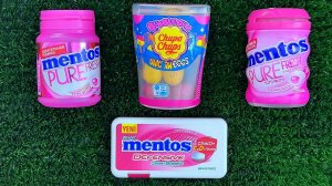 Розовые Mentos & Chupa Chups Жвачки | Цветные Сладости | АСМР Распаковка