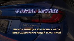 Subaru Levorg  Шумоизоляция  арок