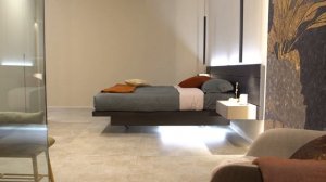 Letto sospeso con contenitore Sorvolo by FIMAR - Design Made in Italy - Arredamento moderno