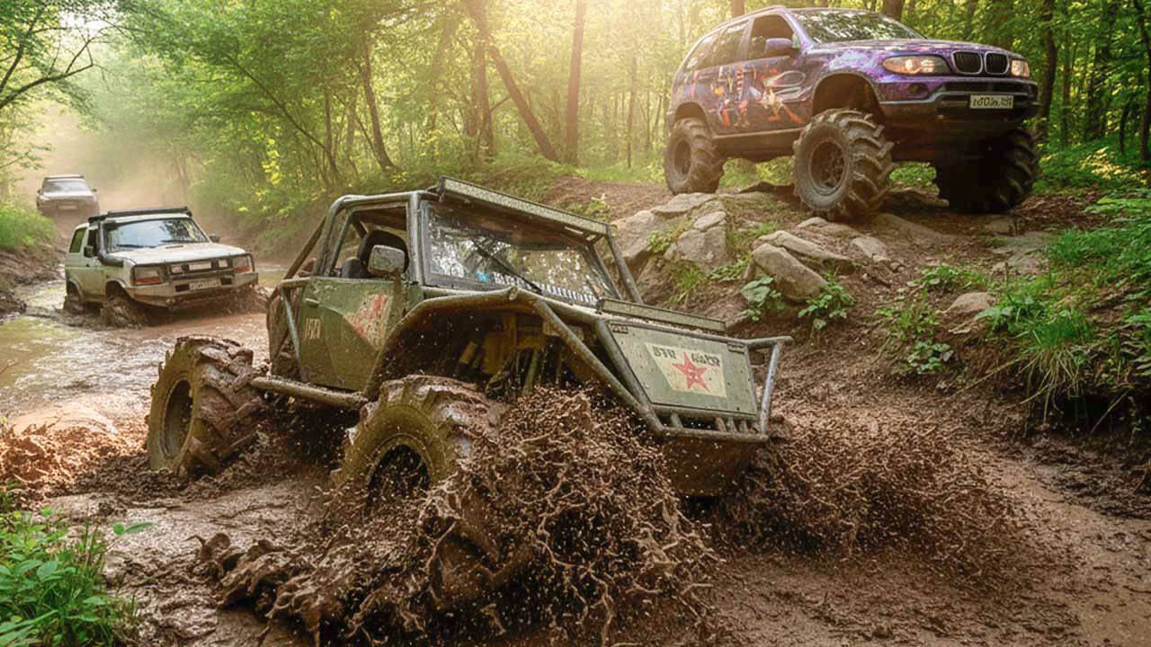 OFF-ROAD ПСИХИ! Рубятся НА все ДЕНЬГИ на внедорожниках с 43 и 50 ТРАКТОРНЫМИ колёсами