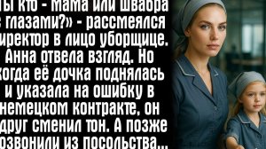 «Ты кто — мама или швабра с глазами_» — рассмеялся директор в лицо уборщице. Анна отвела взгляд...
