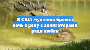 В США мужчина бросил дочь в реку с аллигаторами ради любви