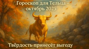 Гороскоп Тельца на октябрь 2025 года от AstroScope