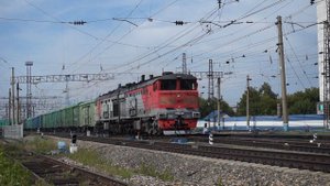 Тепловоз 2ТЭ10М-3261Б/3541А. Отправление. Звук 10Д100.