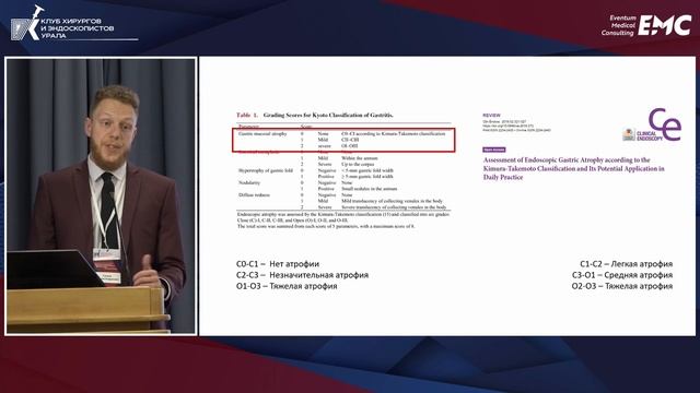 Диагностика предраковых изменений слизистой оболочки желудка. Осмотр в белом свете. Гагаев Р.А.