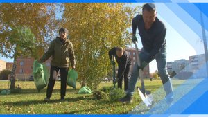 29.09.2025  На площади торжеств зазеленили новые деревья