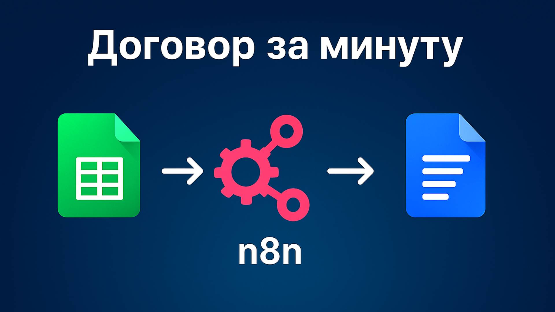 Создаем договора в n8n: из Google Sheets в Docs за МИНУТУ 🚀
