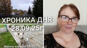 ХРОНИКА ДНЯ _ ЖИЗНЬ В ДЕРЕВНЕ _ 28.09.25г