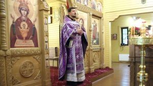 Воздвижение креста. Проповедь иерея Димитрия Воецы