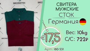 180-531 #2919 Свитера мужские (без этикеток) Осень-зима Германия