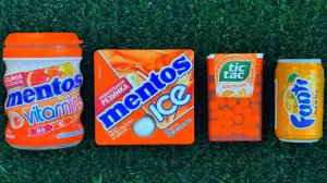 🧡 Оранжевые Mentos & Tic Tac | Funny Candy Сюрпризы | АСМР Видео