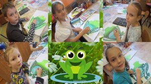 Выставка детских творческих работ «Цветы и лягушки»