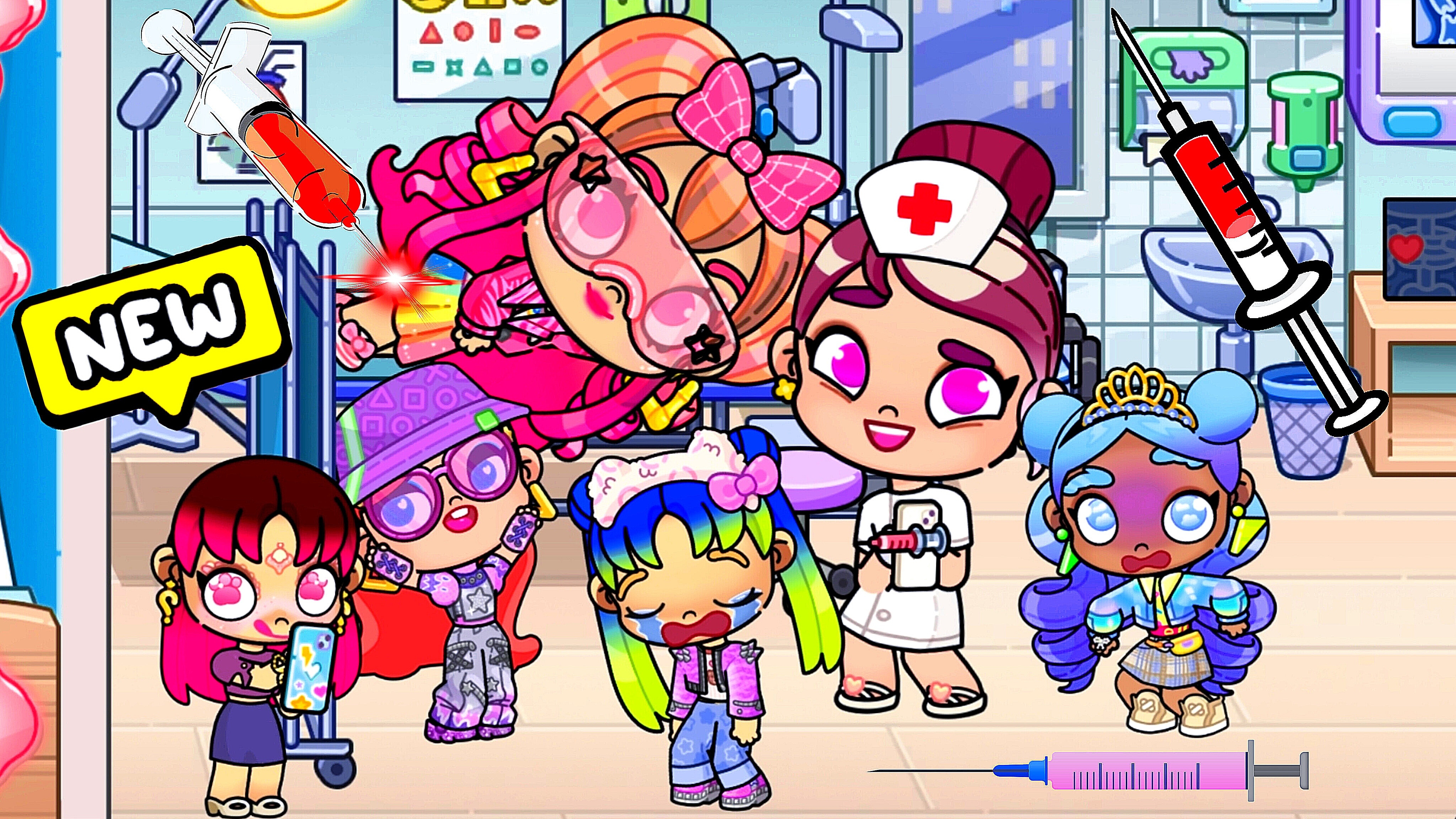 ВАКЦИНА💉 ВСЕМ! ПАНИКА ОТ ЗЛЫХ УКОЛОВ ИЗОЛЬДЫ 😱! Аватар ворлд смотреть онлайн