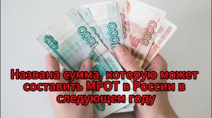 МРОТ в России вырастет более чем на 20% с 2026 года