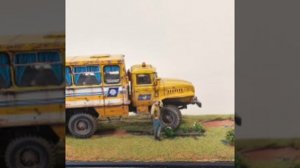 Модель пожарной машины и аварийка