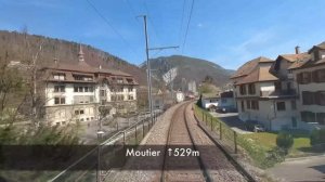 🚄 4К SmartTV ➤ На наклонном поезде Биль - Мутье - Делемон, по швейцарским горам Юра!