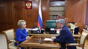 Встреча Председателя СФ Валентины Матвиенко с главой Республики Бурятия Алексеем Цыденовым