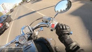 HONDA VTX 1800   Парень в потоке растерялся