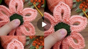 Шикарный цветок крючком 😍 #все_в_жизни_связано #вязаниекрючком