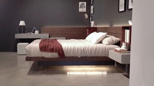 Letto sospeso con contenitore Sorvolo by FIMAR - Arredamento moderno di design