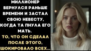 ИСТОРИИ ИЗ ЖИЗНИ/Миллионер вернулся домой раньше и застал жену, как она пнула его мать/Рассказ
