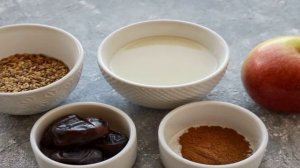 Льняная каша с корицей