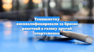 Теннисистку дисквалифицировали за бросок ракеткой в голову другой спортсменки