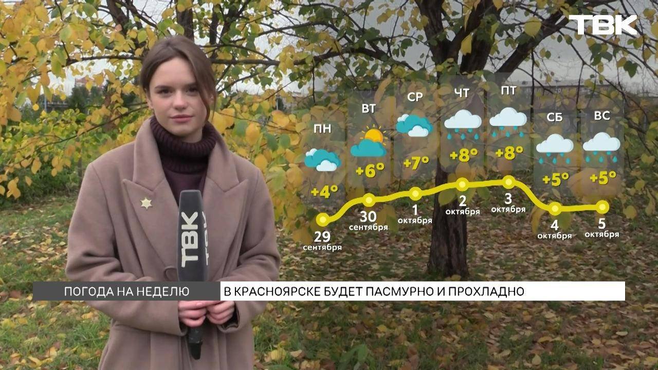 Ночные заморозки и снег придут на новой рабочей неделе в Красноярск