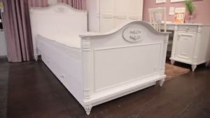 Кровать Romantic 100х200 см цвет белый