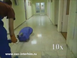 Технология нанесения полироли ИНТЕРХИМ для защиты полов из мрамора