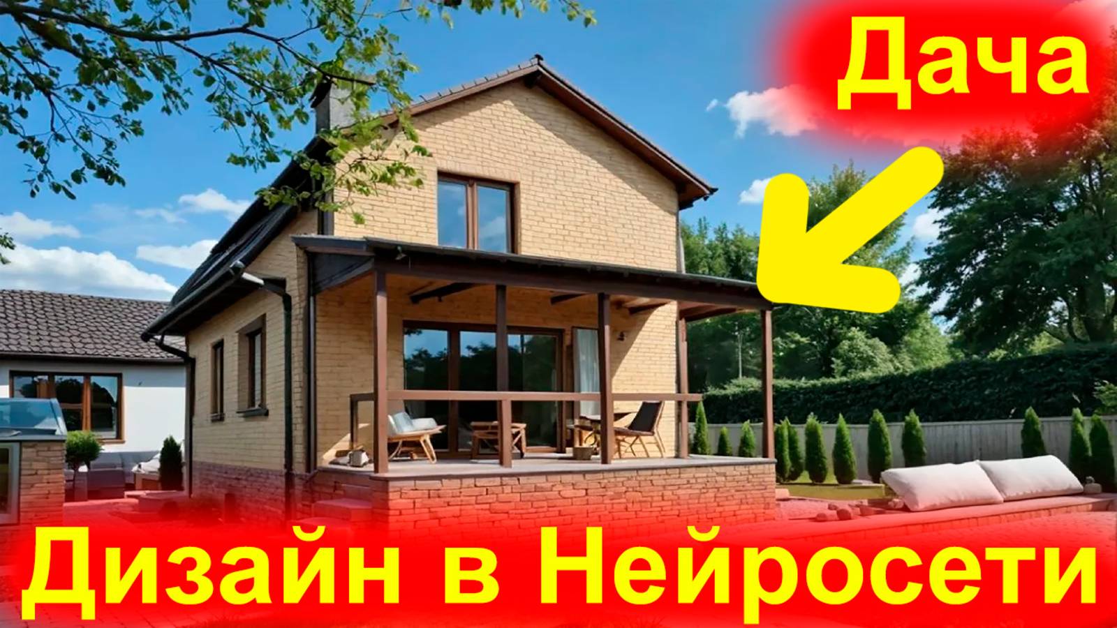 По Фото Сделал в Нейросети Дизайн Проект Фасада Дома - 6 Вариантов! Онлайн с помощью ИИ за 10 минут