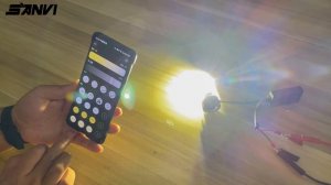 Светодиодная фара SANVI H4 H7 Tricolor Bluetooth Control