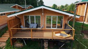 Дом из клееного бруса в загородном клубе "Затлы"