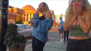 BUSHMAN SCARE PRANK AT THE BOARDWALK