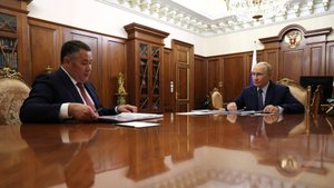 Владимир Путин встретился в Кремле с губернатором Тверской области Игорем Руденей, 29 сентября 2025