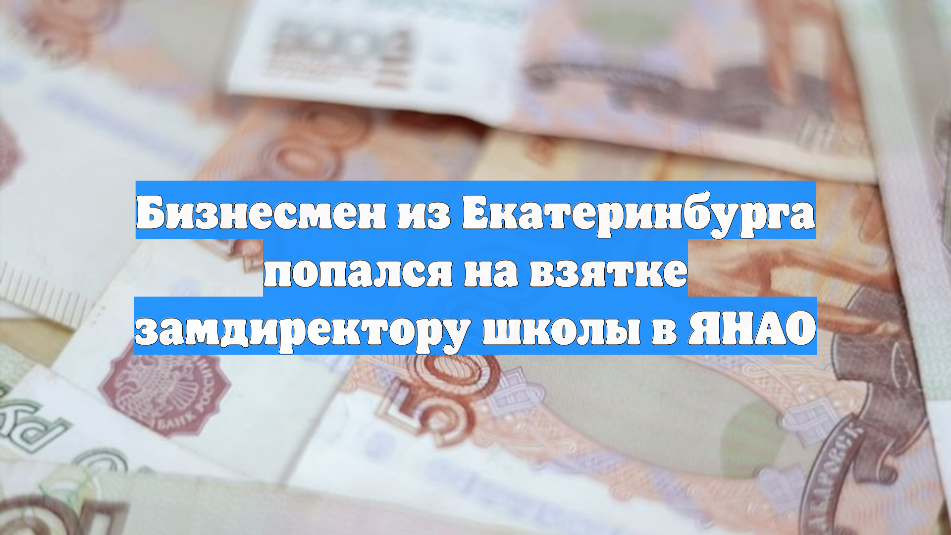 Бизнесмен из Екатеринбурга попался на взятке замдиректору школы в ЯНАО