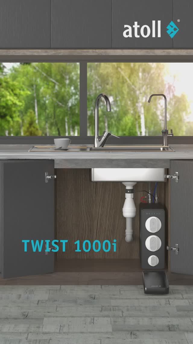 Atoll TWIST 1000i - Прямоточная система обратного осмоса с умным краном. смотреть онлайн