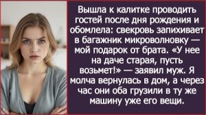 ИСТОРИИ ИЗ ЖИЗНИ/Свекровь решила забрать мою микроволновку, мой подарок от брата/Рассказ