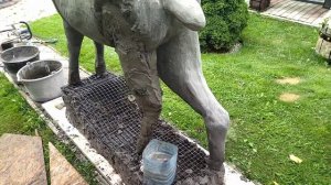 изготовление садовой фигуры Олень