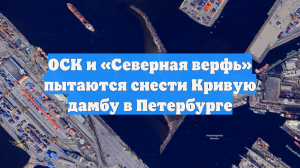 ОСК и «Северная верфь» пытаются снести Кривую дамбу в Петербурге