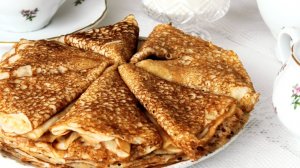 Быстрые кружевные блинчики без дрожжей и соды