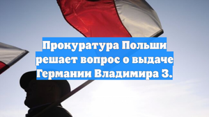 Прокуратура Польши решает вопрос о выдаче Германии Владимира З.