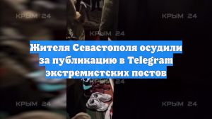 Жителя Севастополя осудили за публикацию в Telegram экстремистских постов