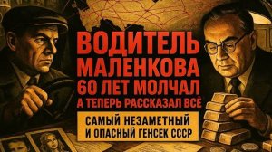ВОДИТЕЛЬ МАЛЕНКОВА 60 лет молчал а теперь рассказал ВСЁ о самом незаметном вожде СССР
