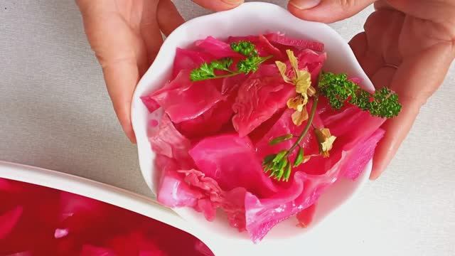 Хрустящая Капуста по-грузински. Капуста квашенная со свёклой