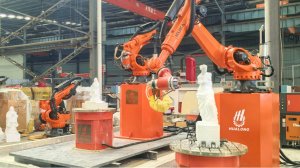 Надежная упаковка для роботов KUKA: как HuaLong обеспечивает сохранность груза  #камнеобработка