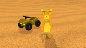 как найти золотой квадроцикл в super bear adventure