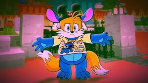 Sonic & Tails Disney LIFE in Minecraft! - Sonic Minecraft Stories( tails love disney)